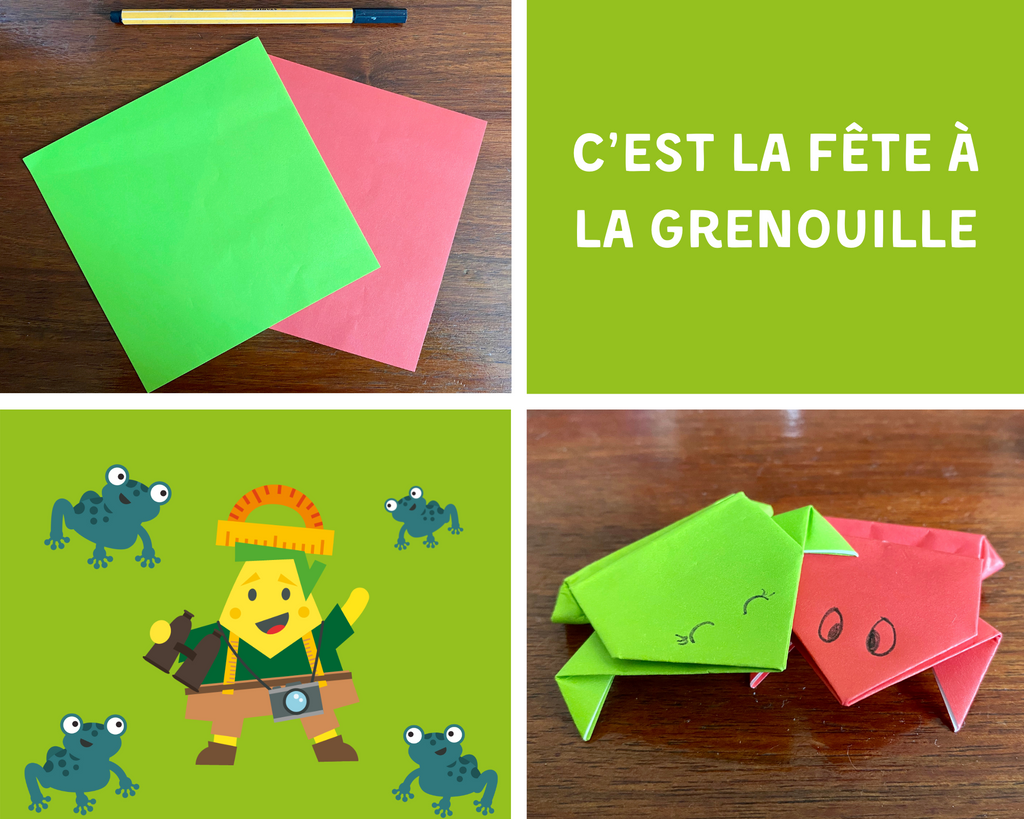 🐸 🏁 Origami facile : un concours de sauts de grenouilles à la maison 🐸 🏁