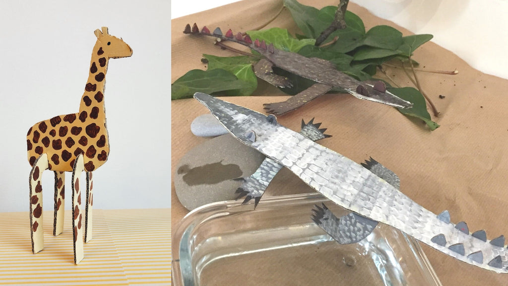 toucanBox x Babysits : DIY animaux en carton recyclé 🦒 🐊