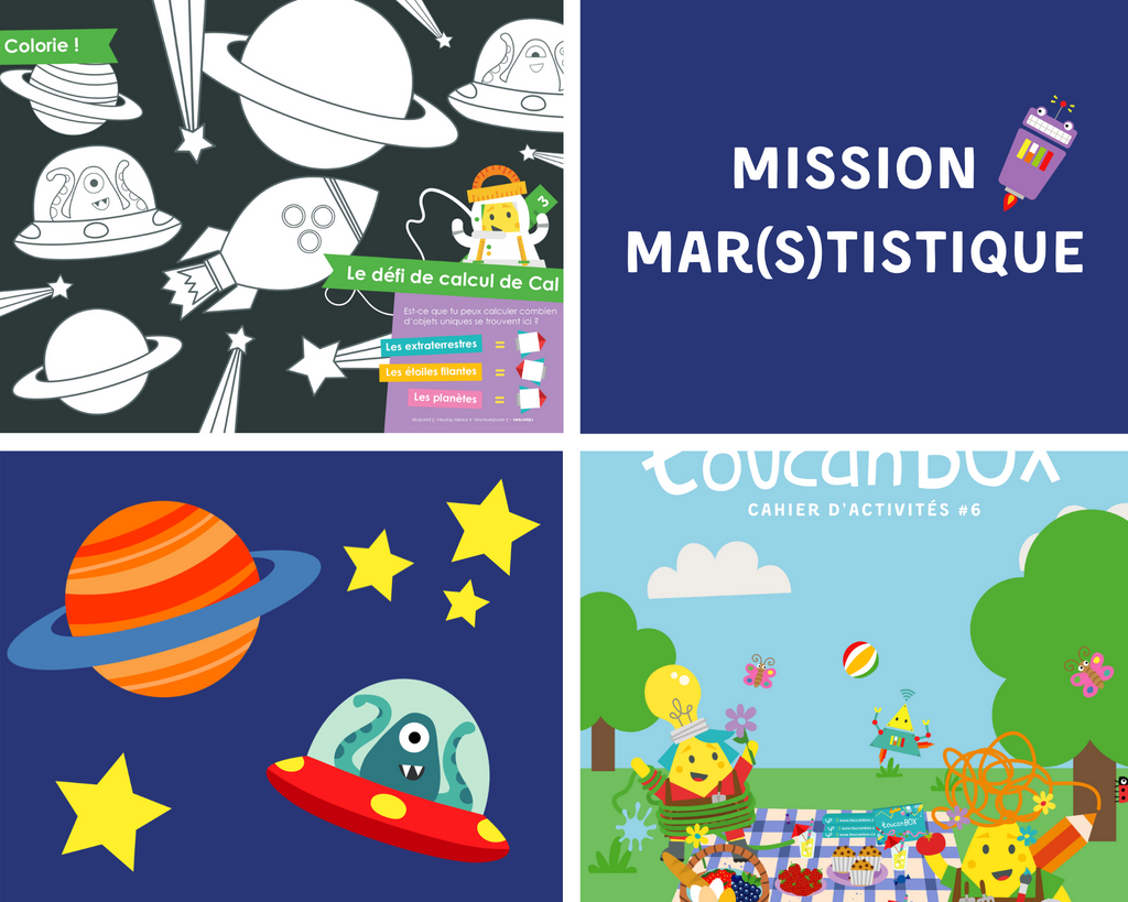 Activités manuelles du weekend : décollage immédiat pour la planète Mar(s)tistique 🚀 🌎 🎨